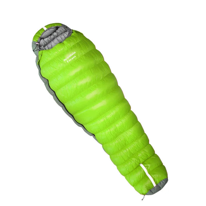 New Oversized Mummy Goose down Sleeping Bag Winter down Sleeping Bag Very Warm for Camping and Hiking